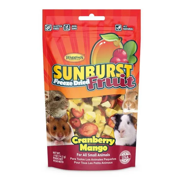 .5 oz. Higgins Sunburst Freeze Dried Fruit Cranberry Mango - Health/First Aid